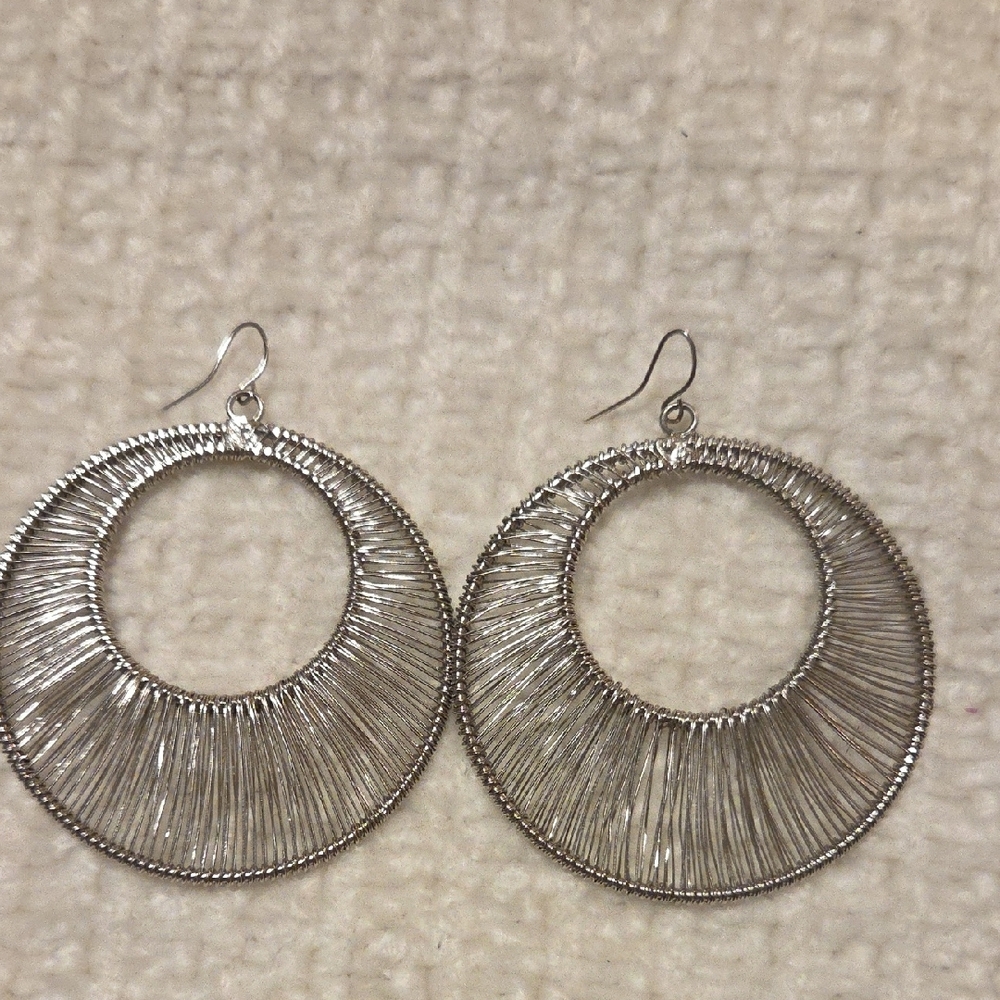 Elegant Silver Hoop Earrings